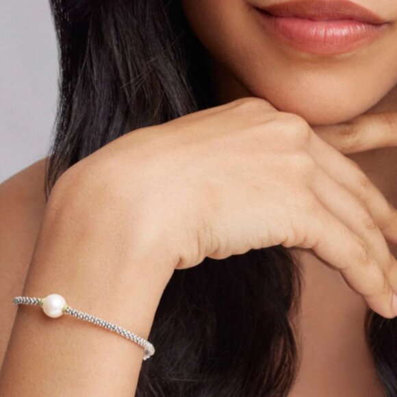 Single Pearl Caviar Bracelet | 3mm from Lagos Sz M+(7.5) - Picture 3 of 10